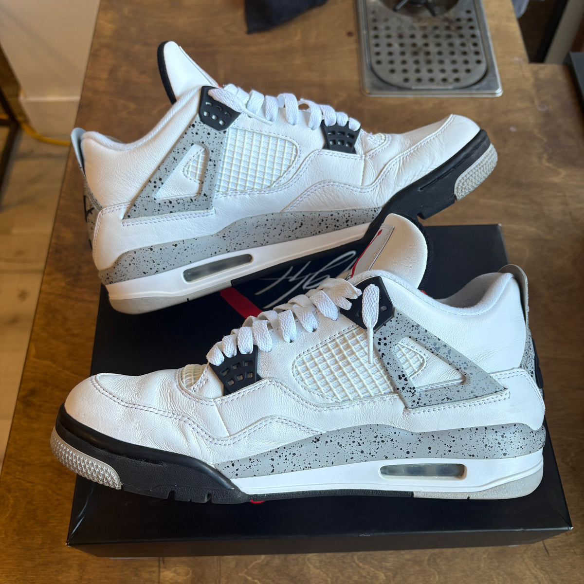 Jordan 4 "White Cement" Size 10.5