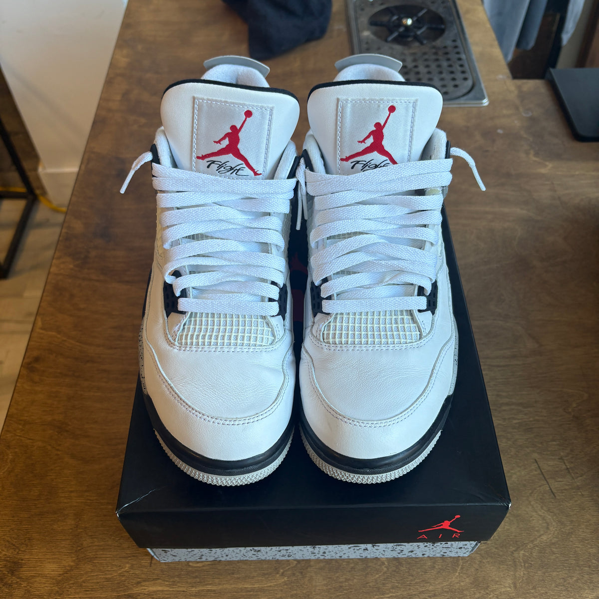 Jordan 4 "White Cement" Size 10.5