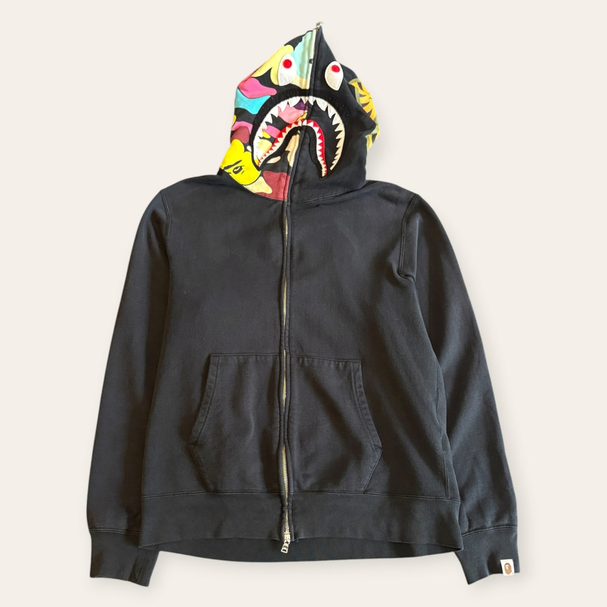 Bape Zip Up Shark Multi Camo Size L