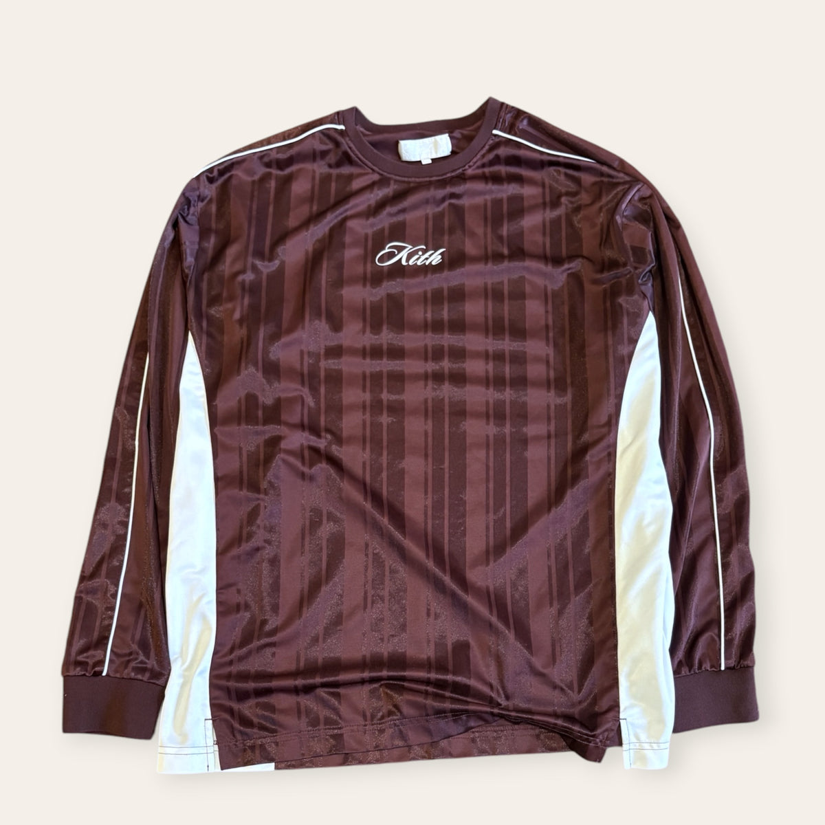 Kith Longsleeve Jersey Burgundy Size M