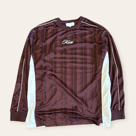 Kith Longsleeve Jersey Burgundy Size M