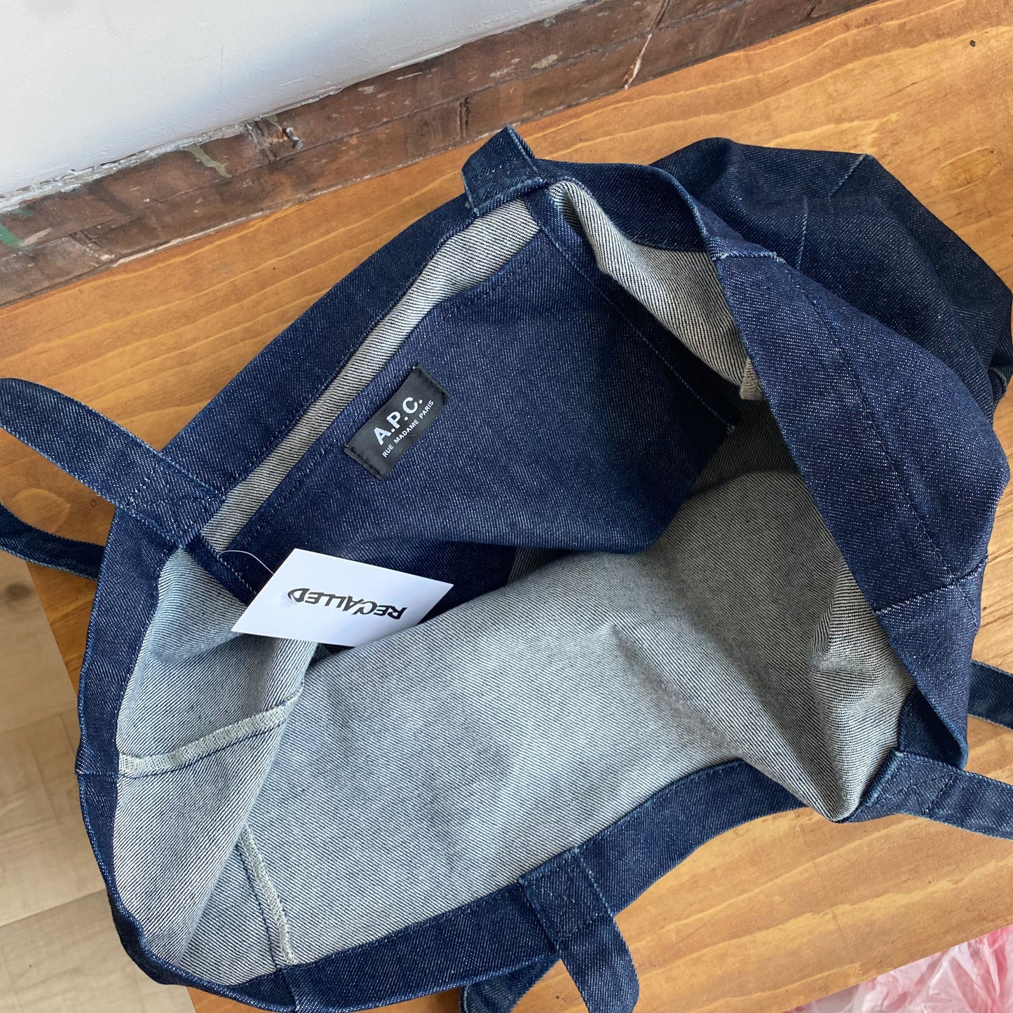 A.P.C Denim Tote Bag