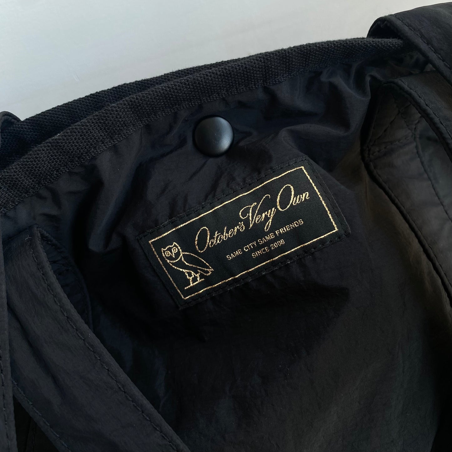 Ovo Nylon Tote Bag Black