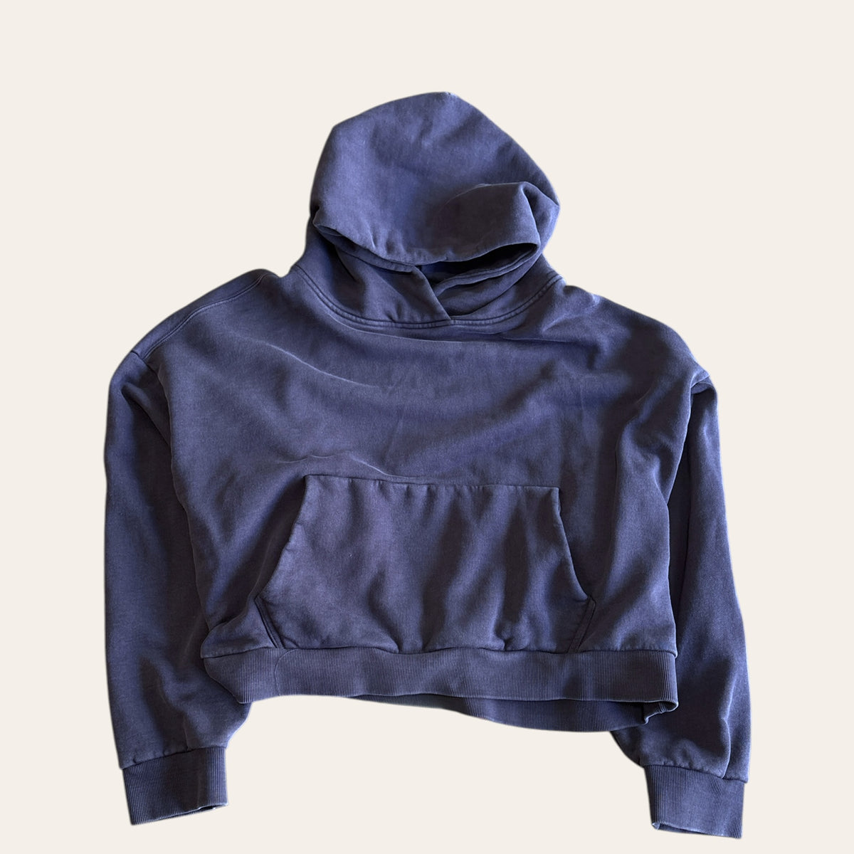 Entire Studios Cropped Hoodie Navy Size M