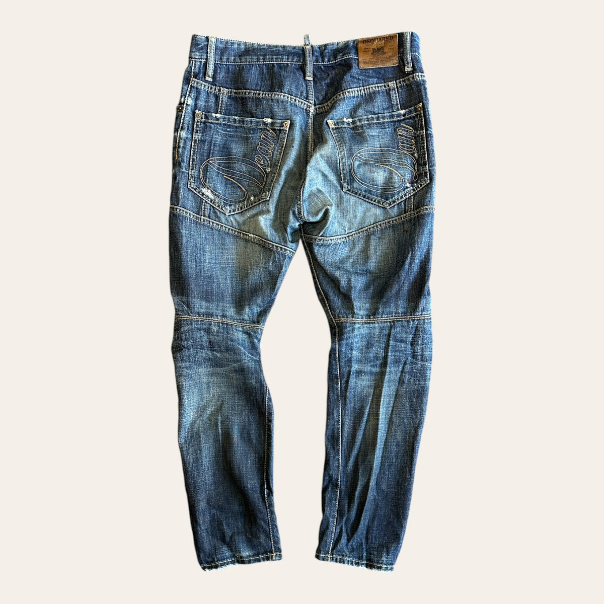 00s Dsquared Paint Splatter Denim Jeans Size 32