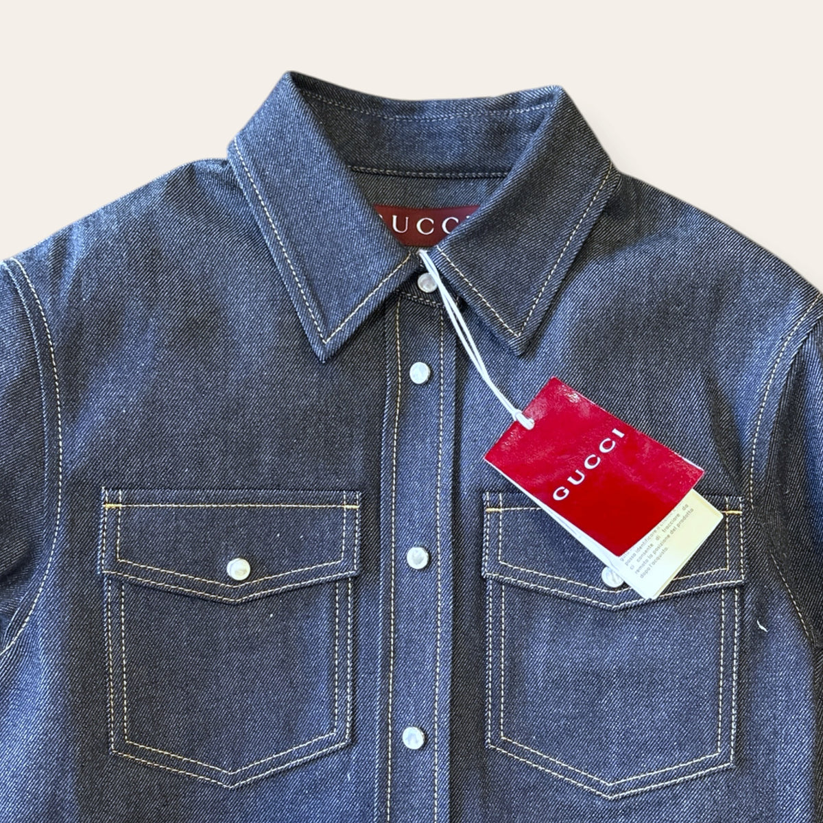 Brand New Gucci Denim Shirt Size 42