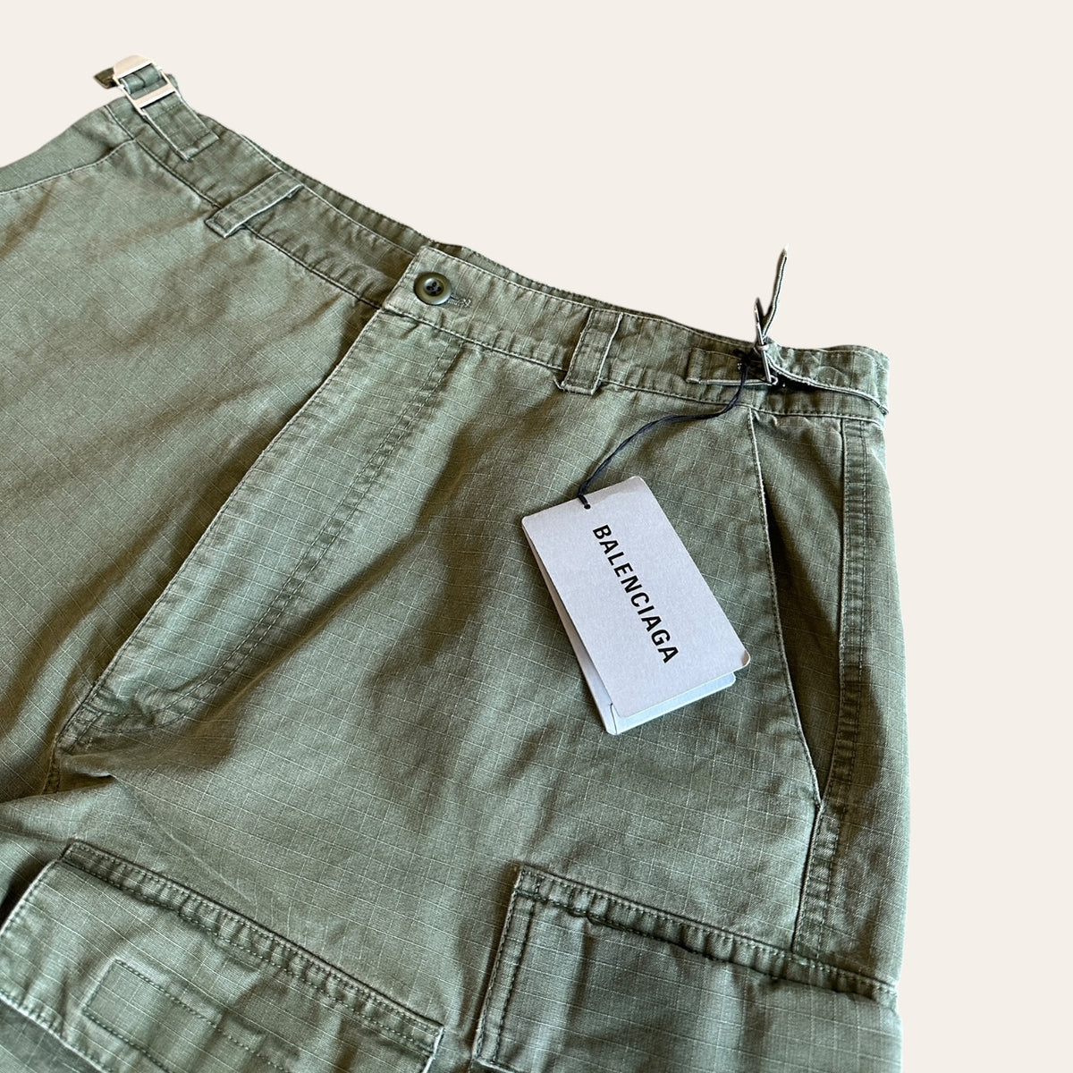 Balenciaga Convertible Cargo Pants Green Size 34