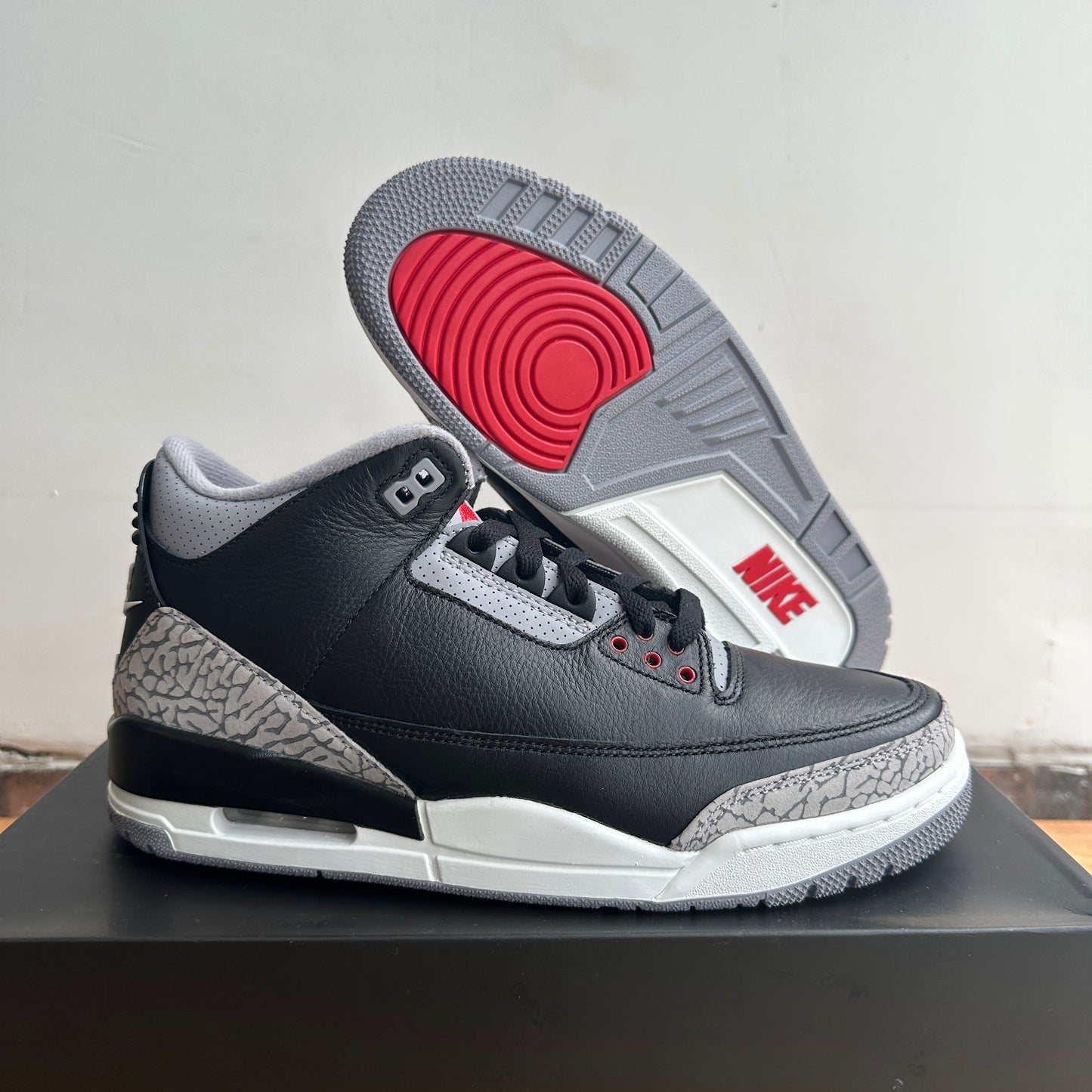 Brand New Air Jordan 3 "Black Cement" Size 9