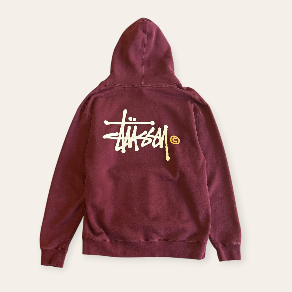 Stussy Hoodie Maroon Size L