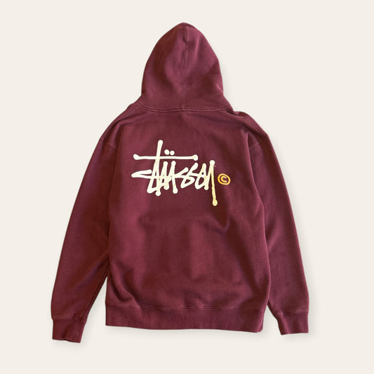Stussy Hoodie Maroon Size L
