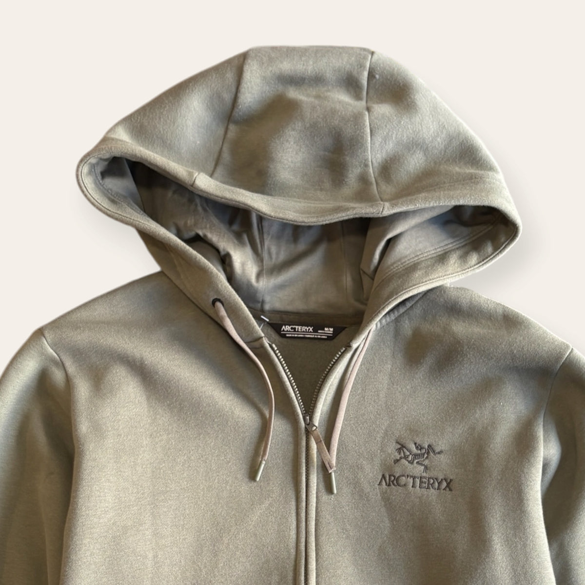 Arcteryx Zip Hoodie Olive Size M