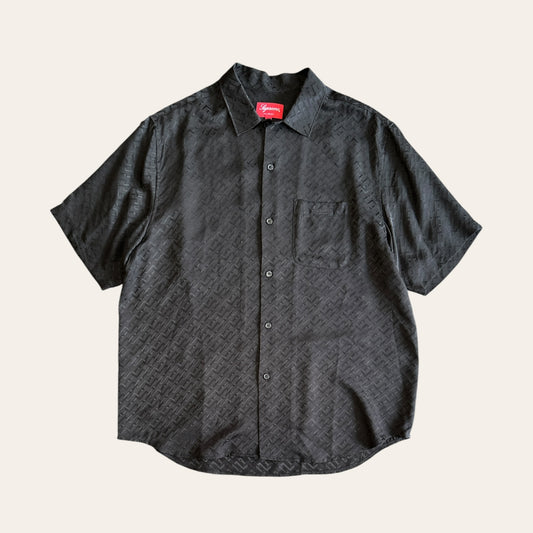 Supreme Tonal Monogram Silk Shirt Size M