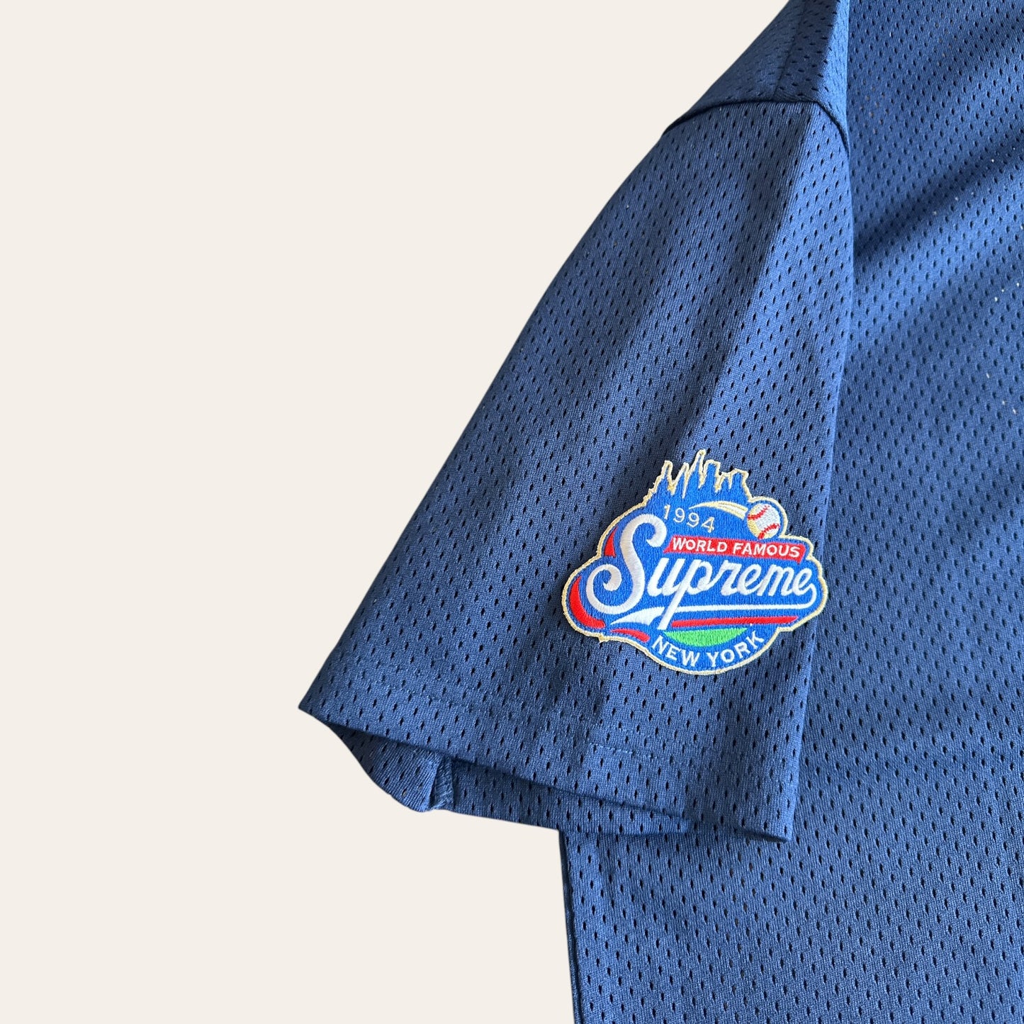 Supreme S Logo Baseball Jersey Size S