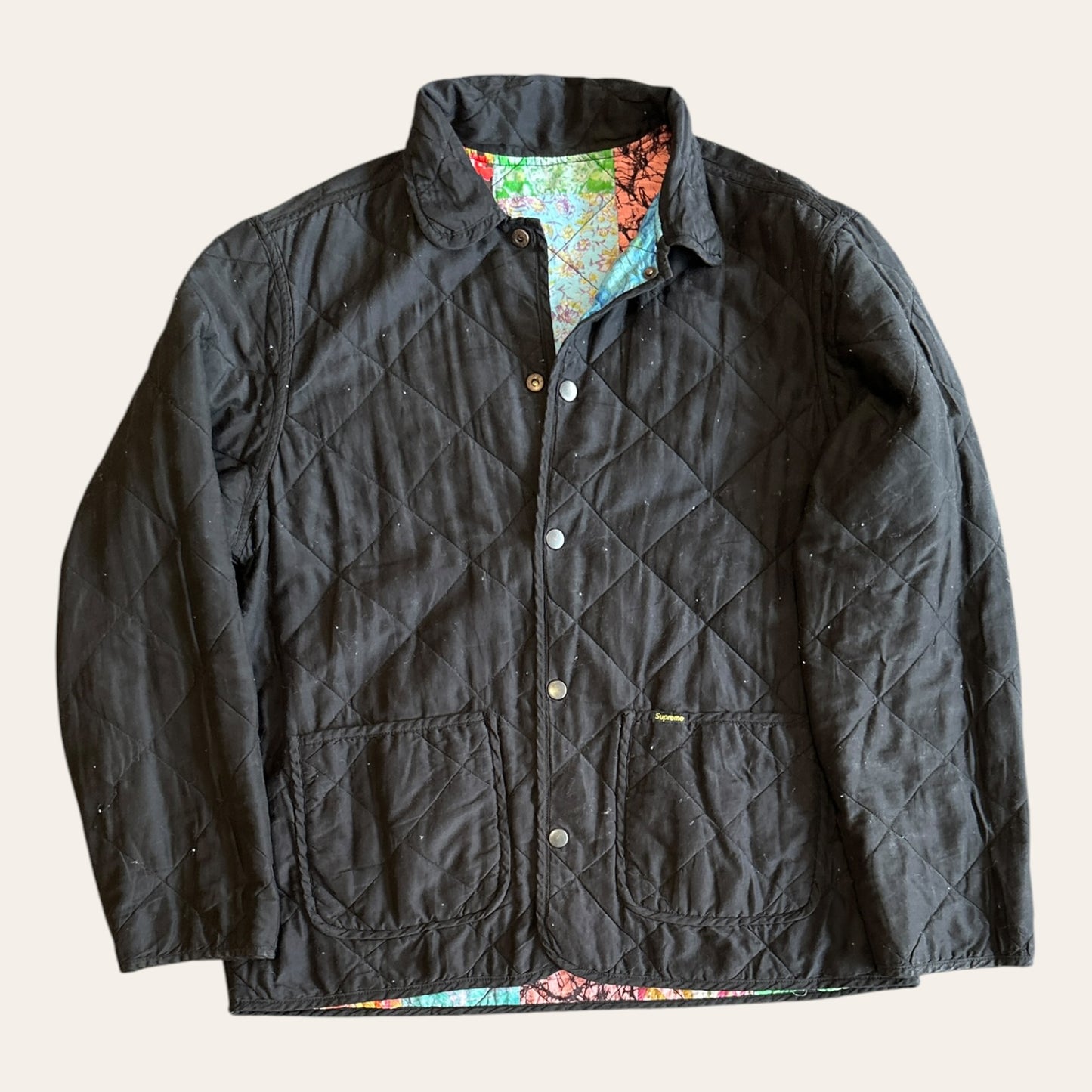 Supreme Reversible Patchwork Quilted Jacket Size M