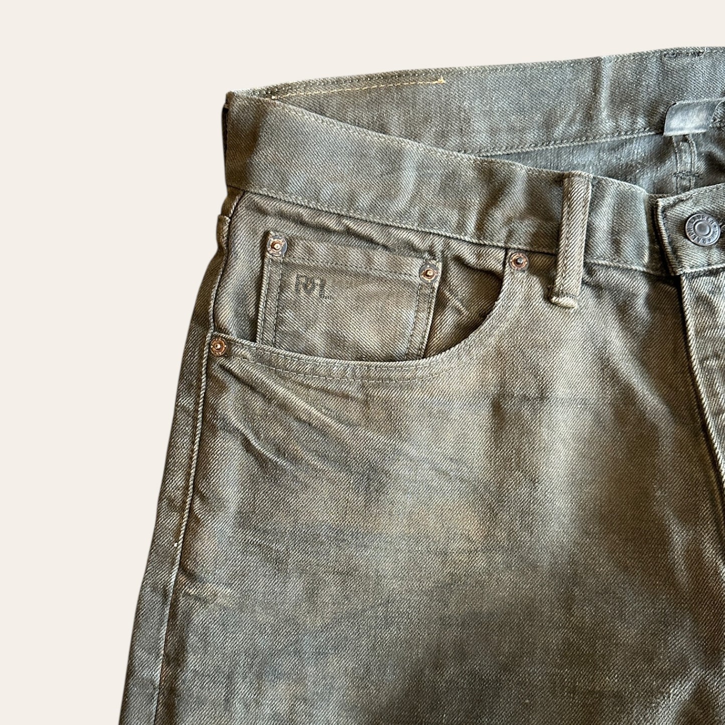 RRL Tobacco Dyed Denim Size 33x32