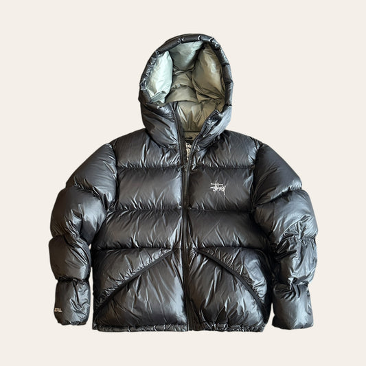 Stussy Micro Ripstop Down Puffer Jacket Black Size M