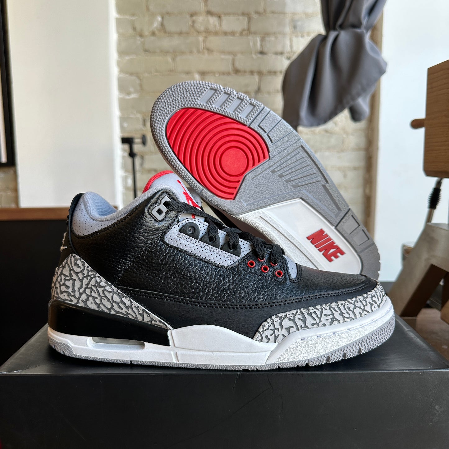 Brand New Jordan 3 "Black Cement" Size 9