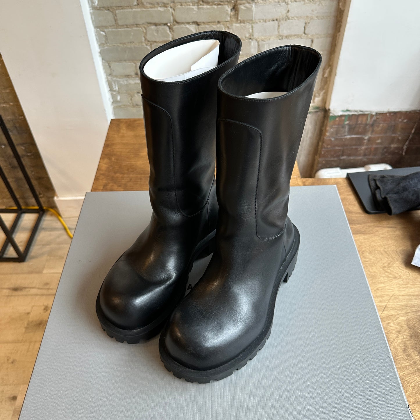 Balenciaga Hummer Bootie New Matt Calfskin Size 40