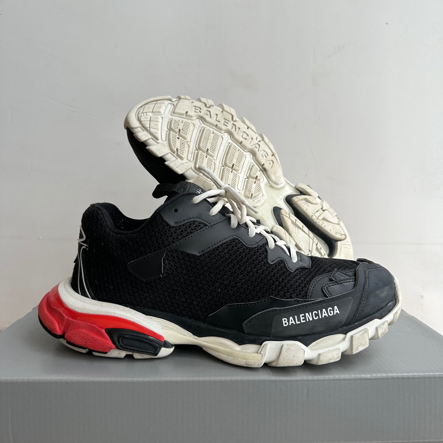 Balenciaga Track 3 "Red/Black" Size 10