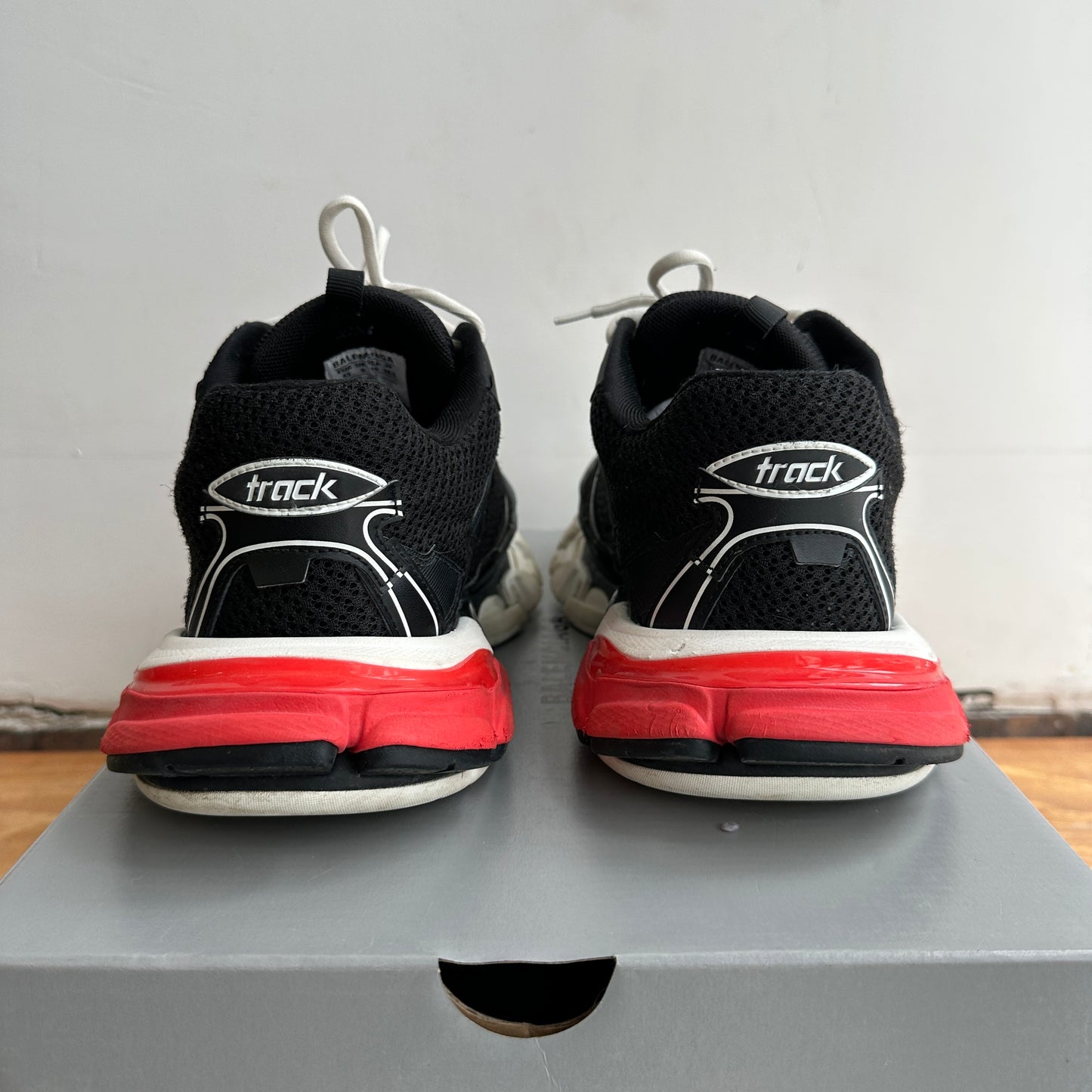 Balenciaga Track 3 "Red/Black" Size 10