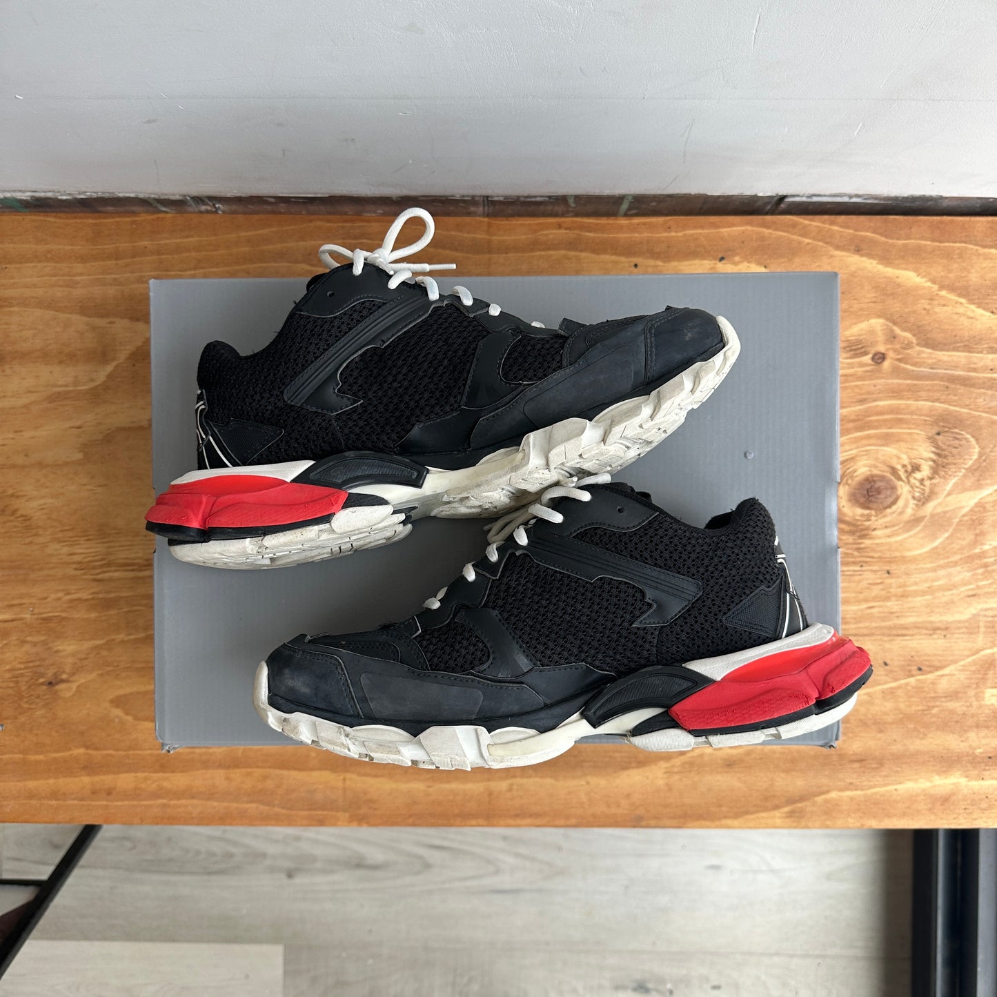 Balenciaga Track 3 "Red/Black" Size 10