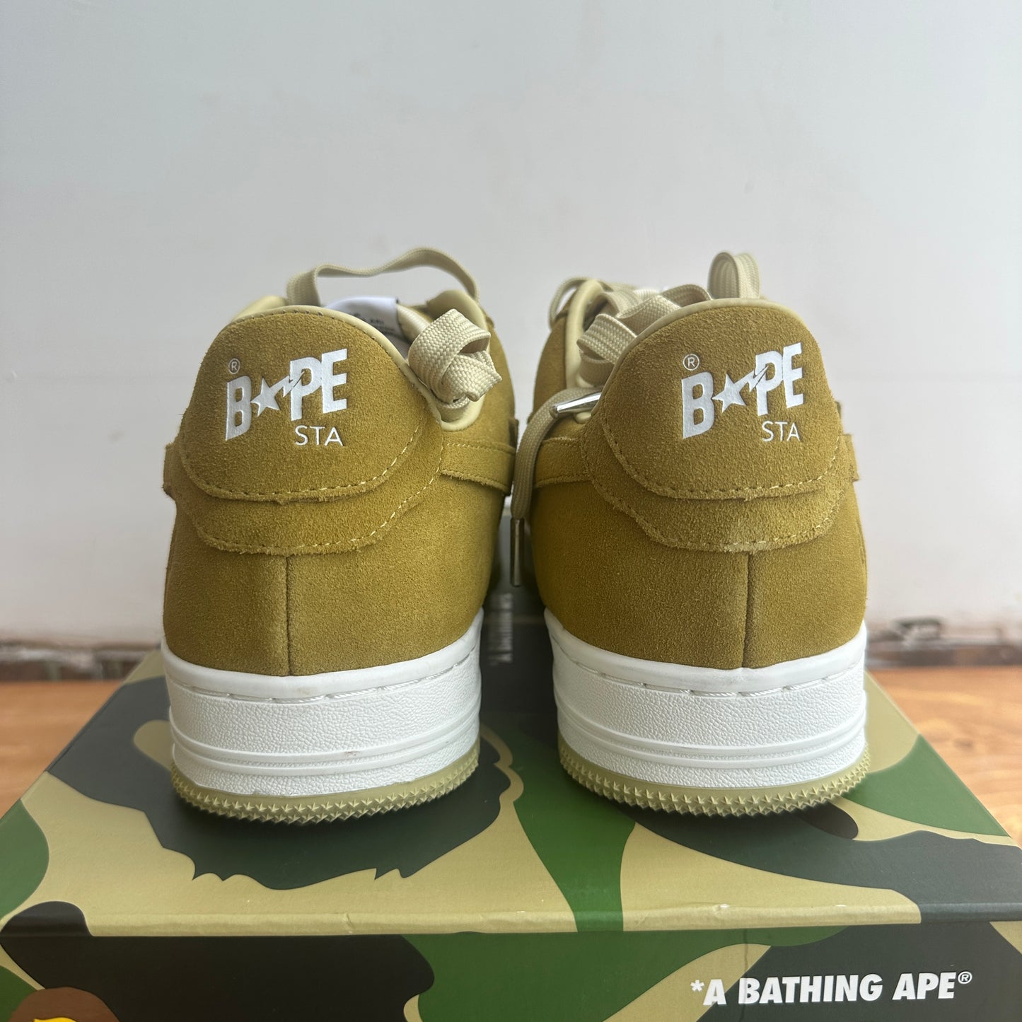 Brand New Bapesta "Suede Yellow" Size 10