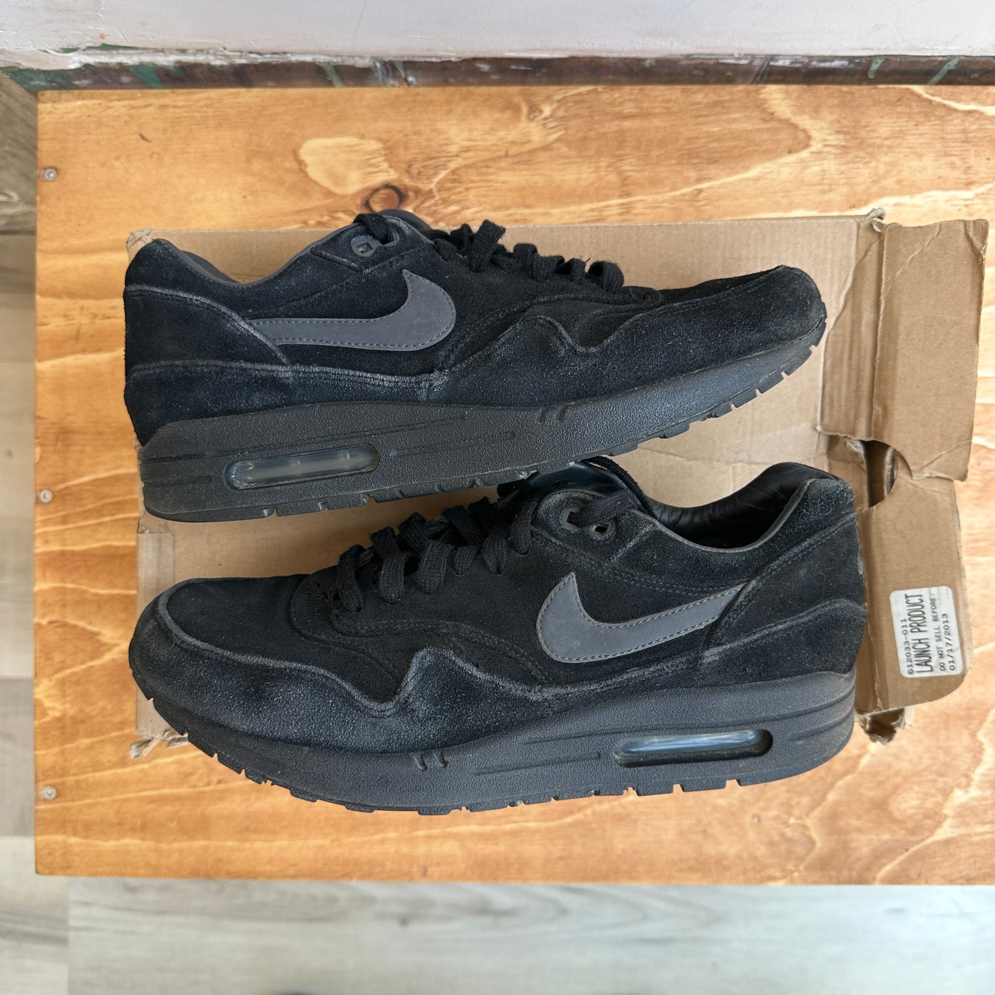 Nike Air Max 1 PRM "Black" (2013) Size 10