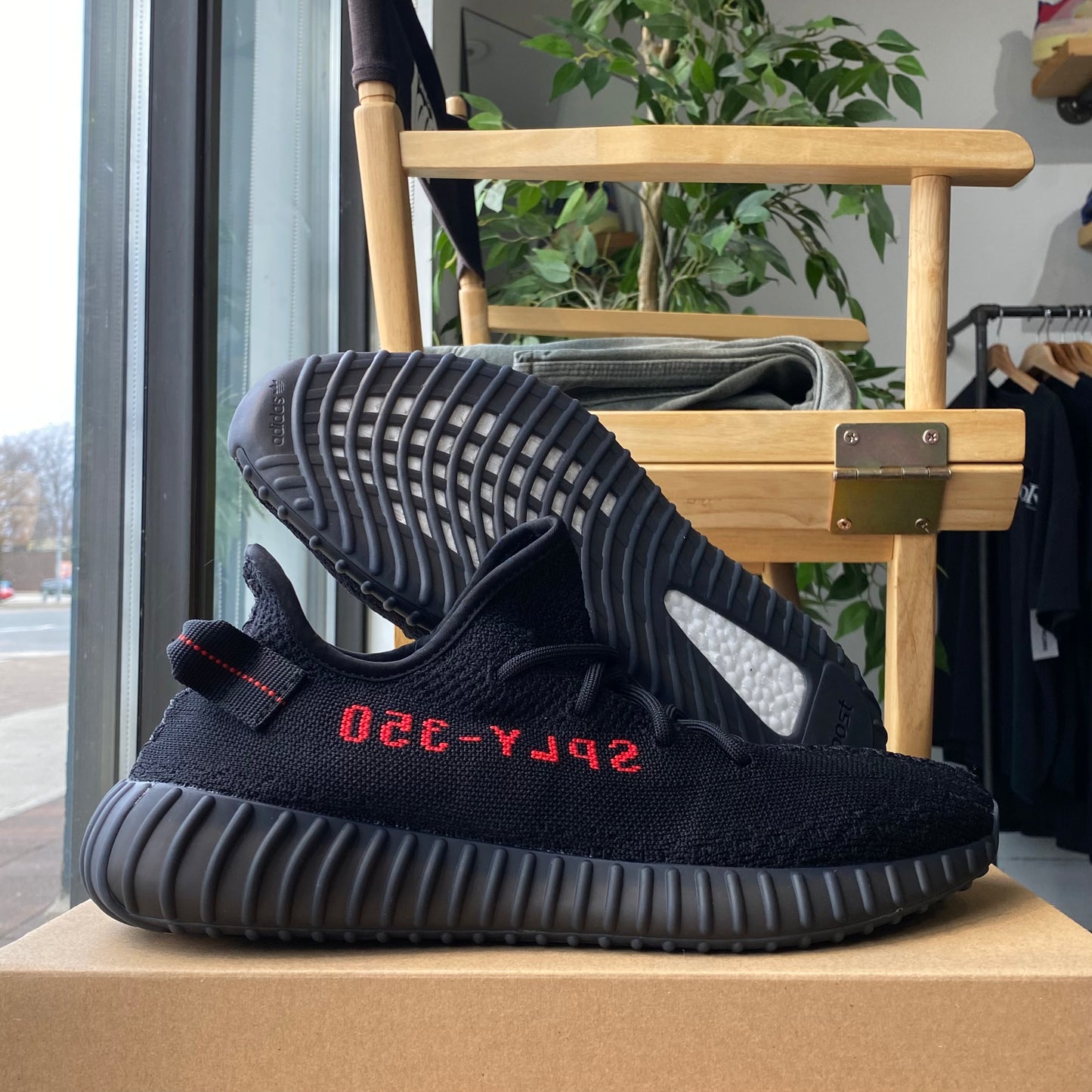 Brand New Adidas Yeezy 350 'Black/Red'