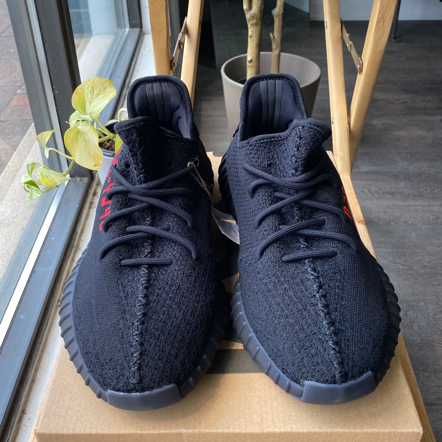 Brand New Adidas Yeezy 350 'Black/Red'