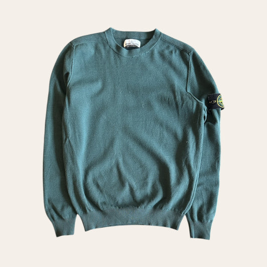Stone Island Wool Sweater Green Size M