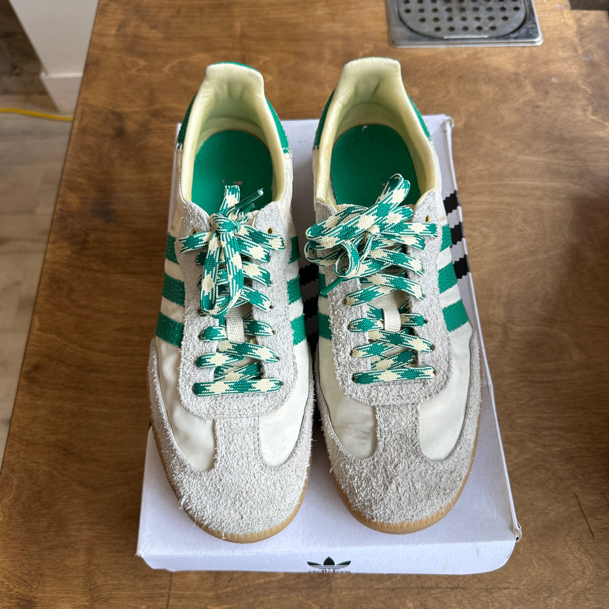 Wales Bonner Samba "White/Green" Size 11