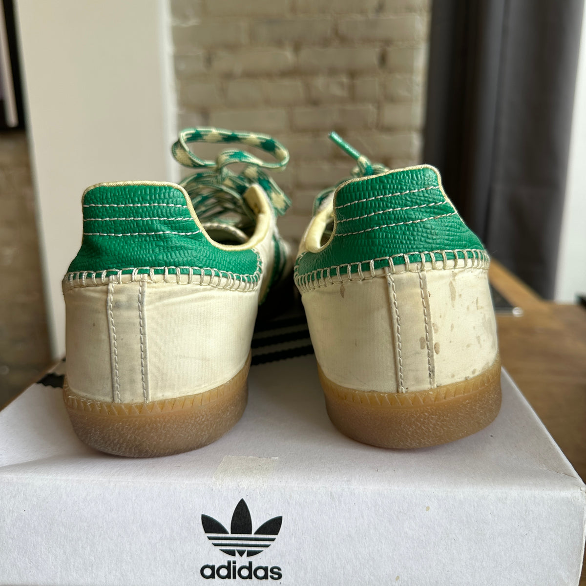Wales Bonner Samba "White/Green" Size 11