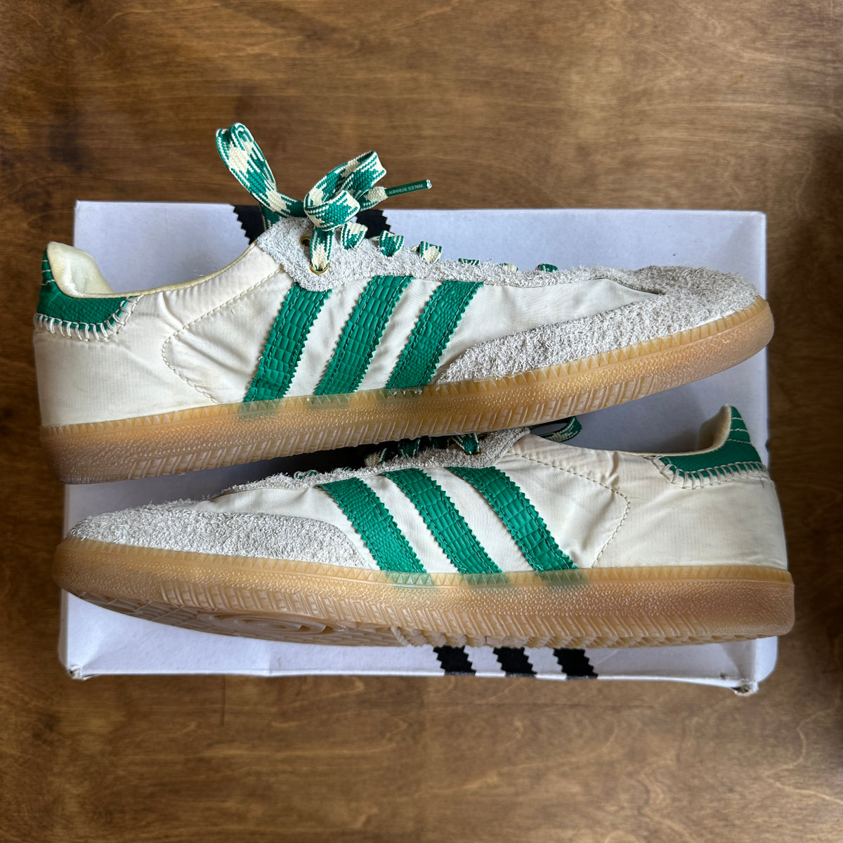 Wales Bonner Samba "White/Green" Size 11