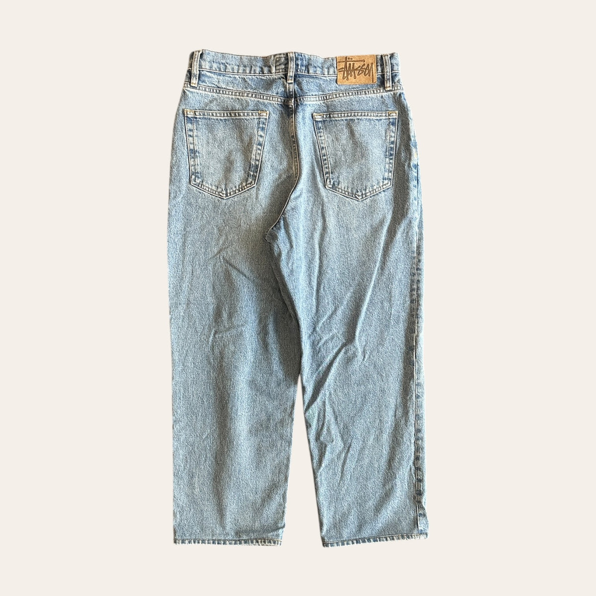 Stussy Big Ol Light Wash Jeans Size 30