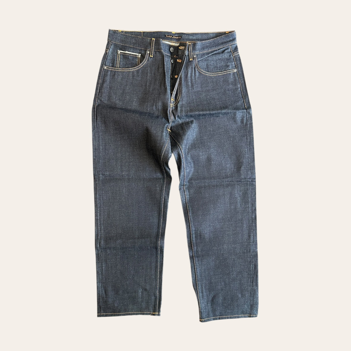 Nudie Tuff Tony Snake Eyes Selvedge Jeans Size 36x32