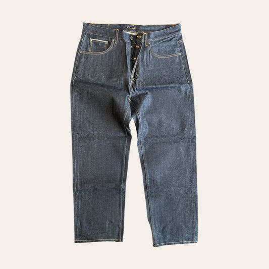 Nudie Tuff Tony Snake Eyes Selvedge Jeans Size 36x32