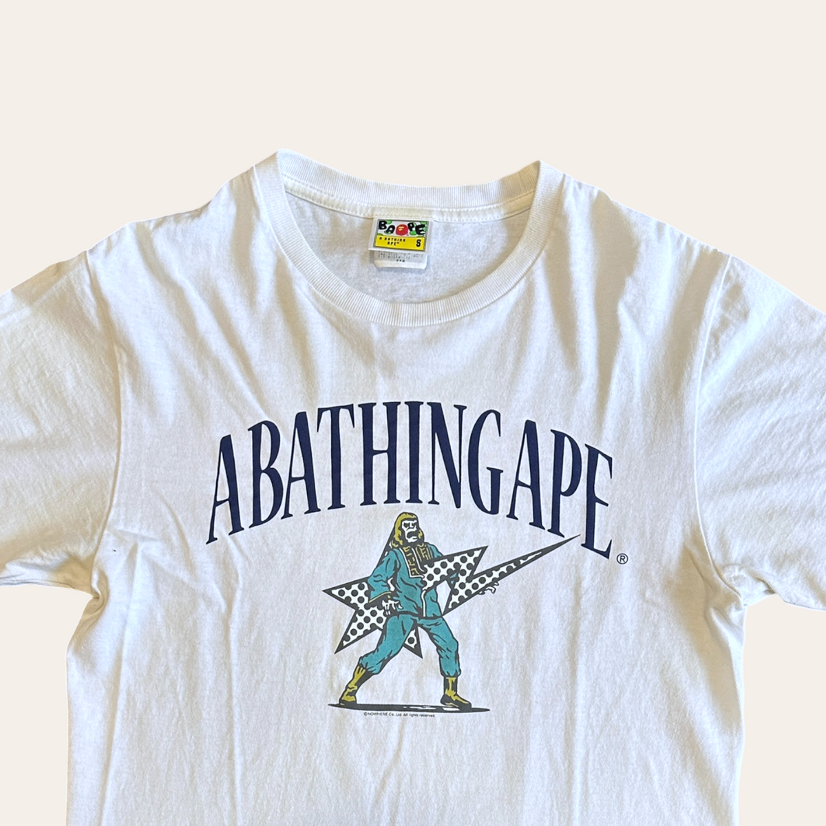 Bape Busy Works Tee White Size S