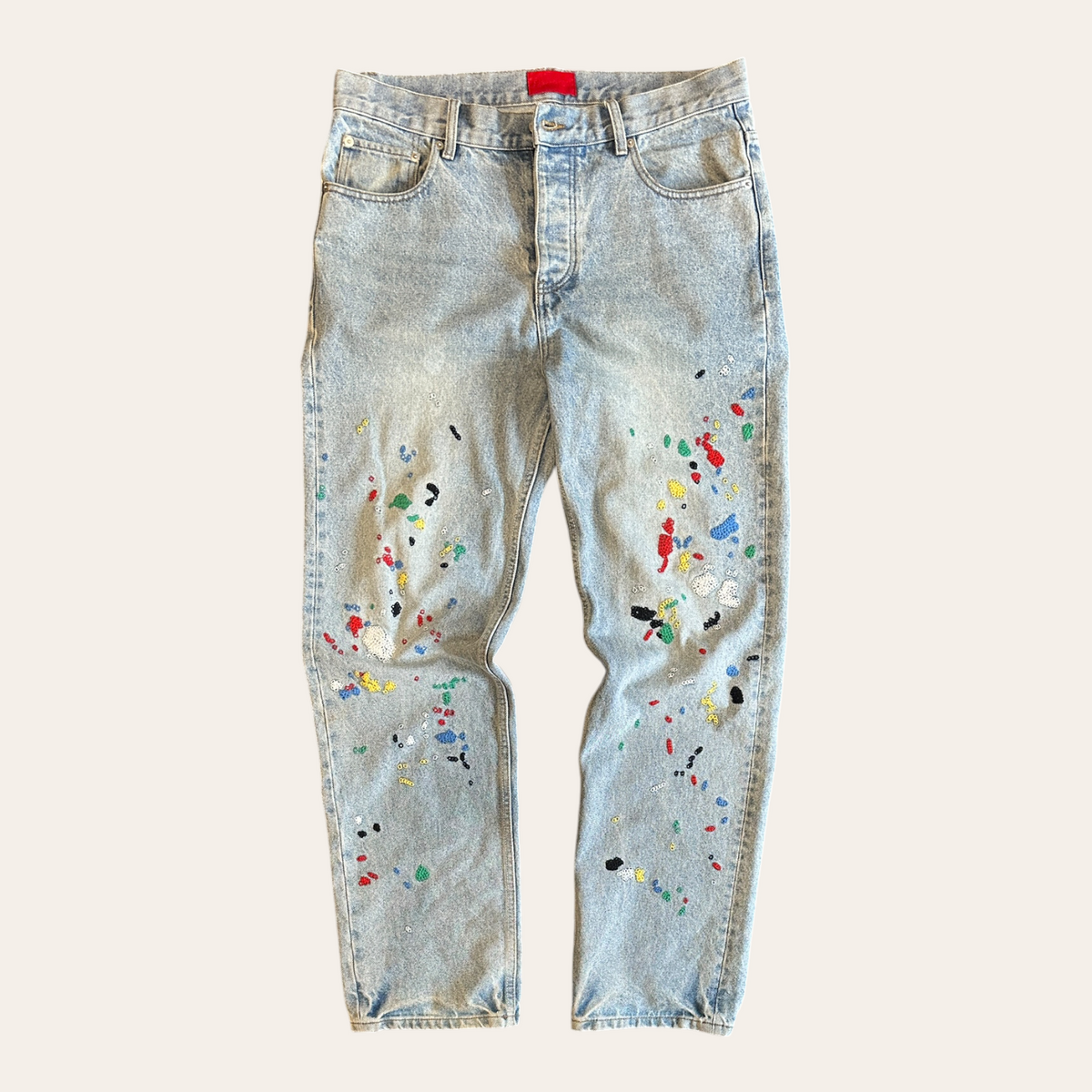 Fugazi Paint Splatter Jeans Size M