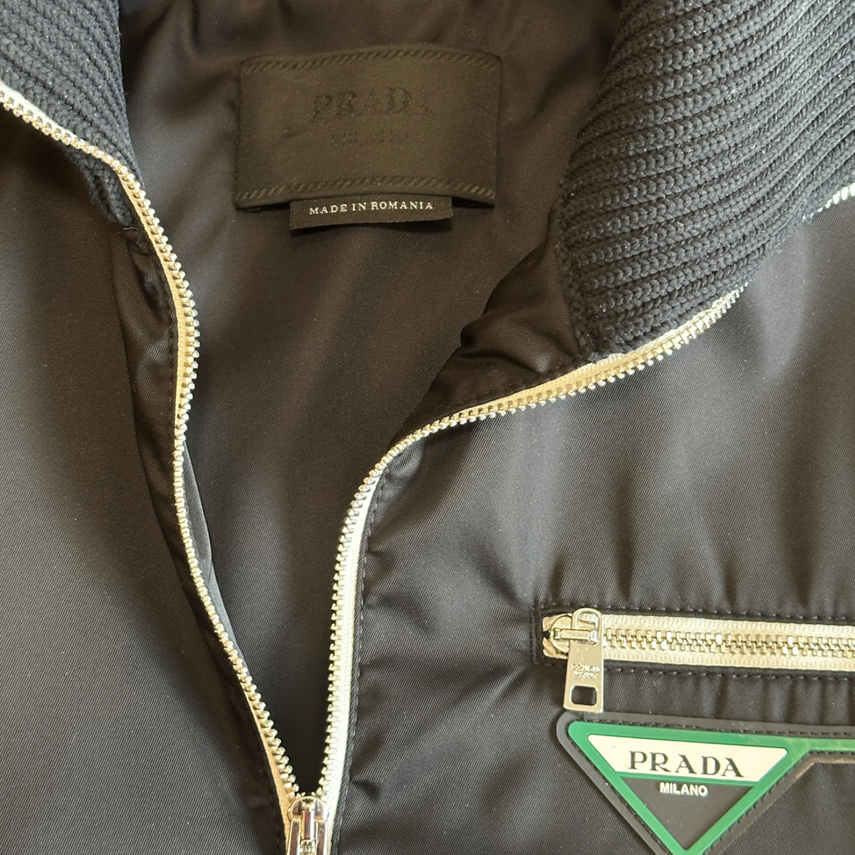 Prada 1/4 Zip Nylon Jacket Size S