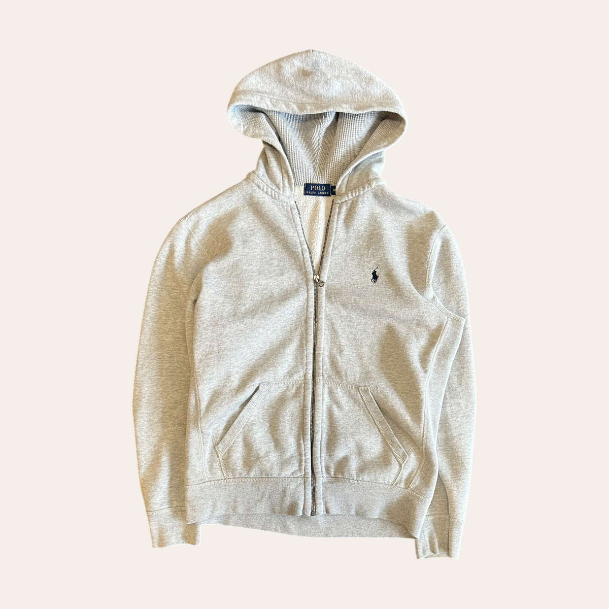 Polo RL Zip Hoodie Grey Size M