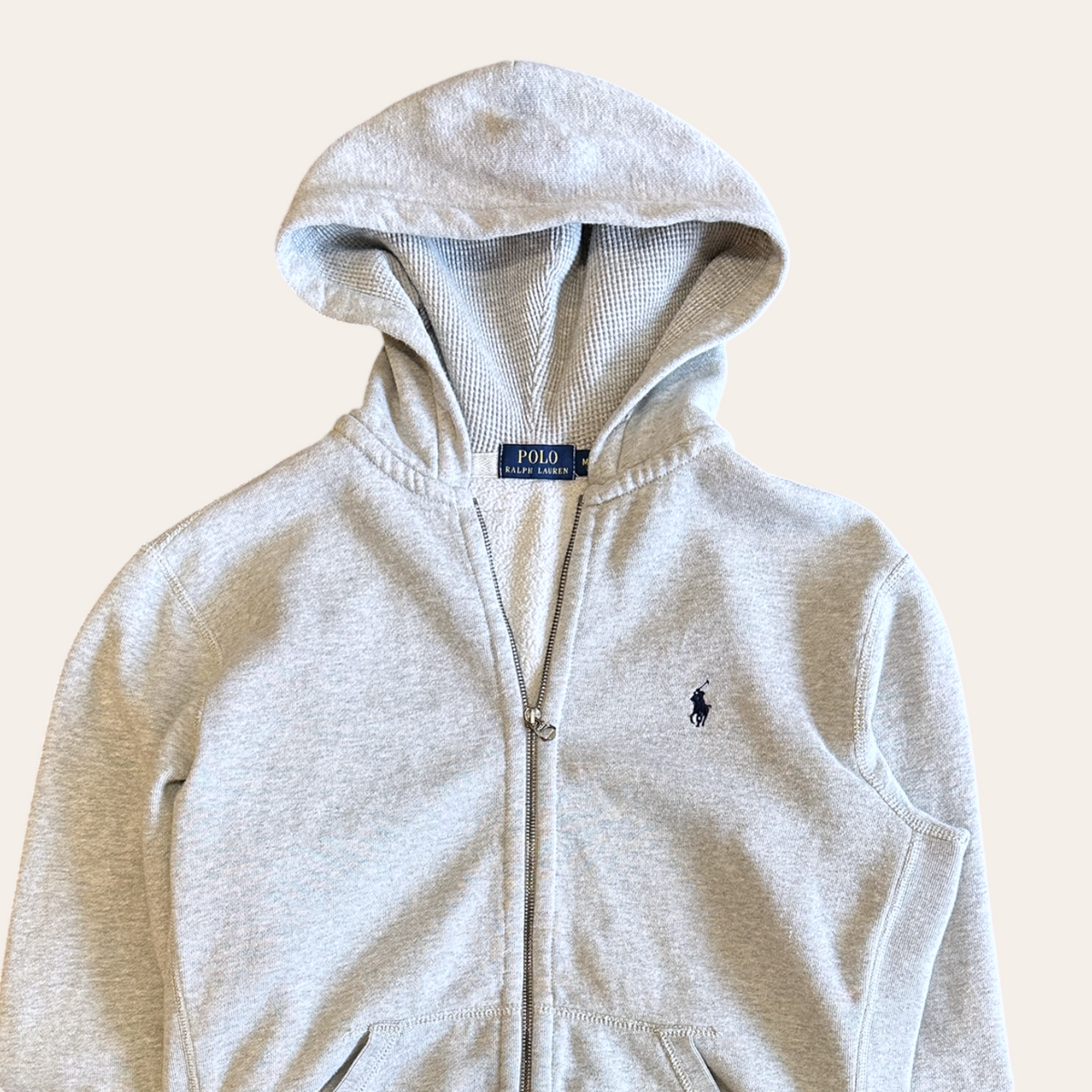 Polo RL Zip Hoodie Grey Size M