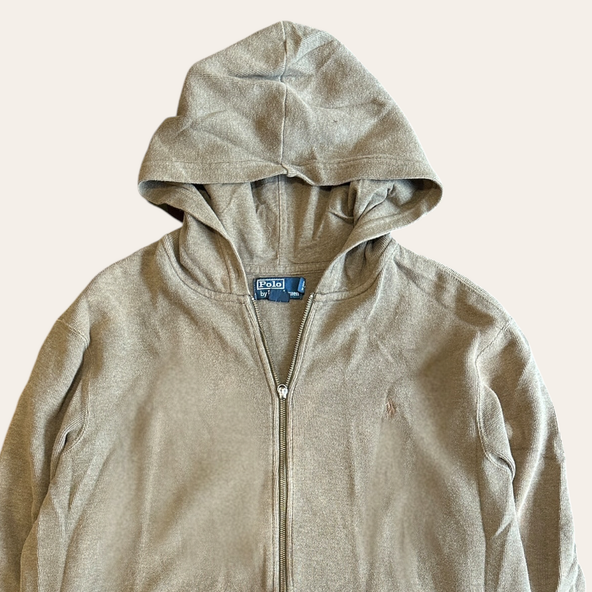 Polo RL Zip Hoodie Olive Size XL