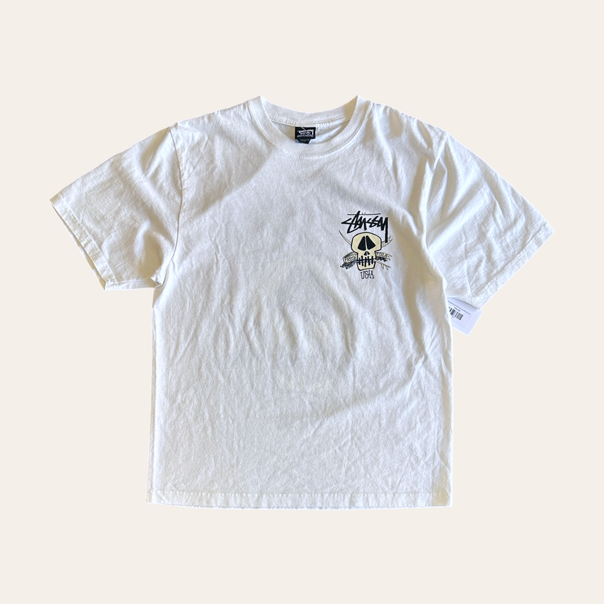Brand New Stussy Fresh Foils Tee White Size M