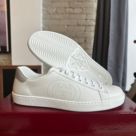 Brand New Gucci Ace Leather Sneaker Size 9.5