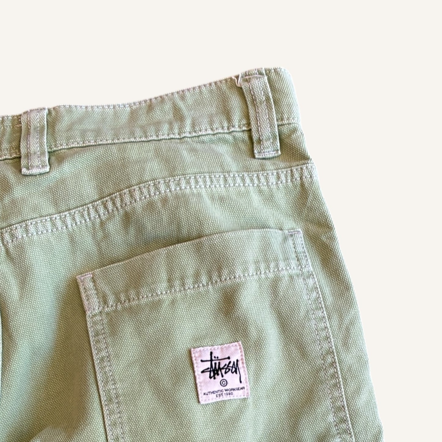 Stussy Work Gear Double Knee Pant Green Size 32