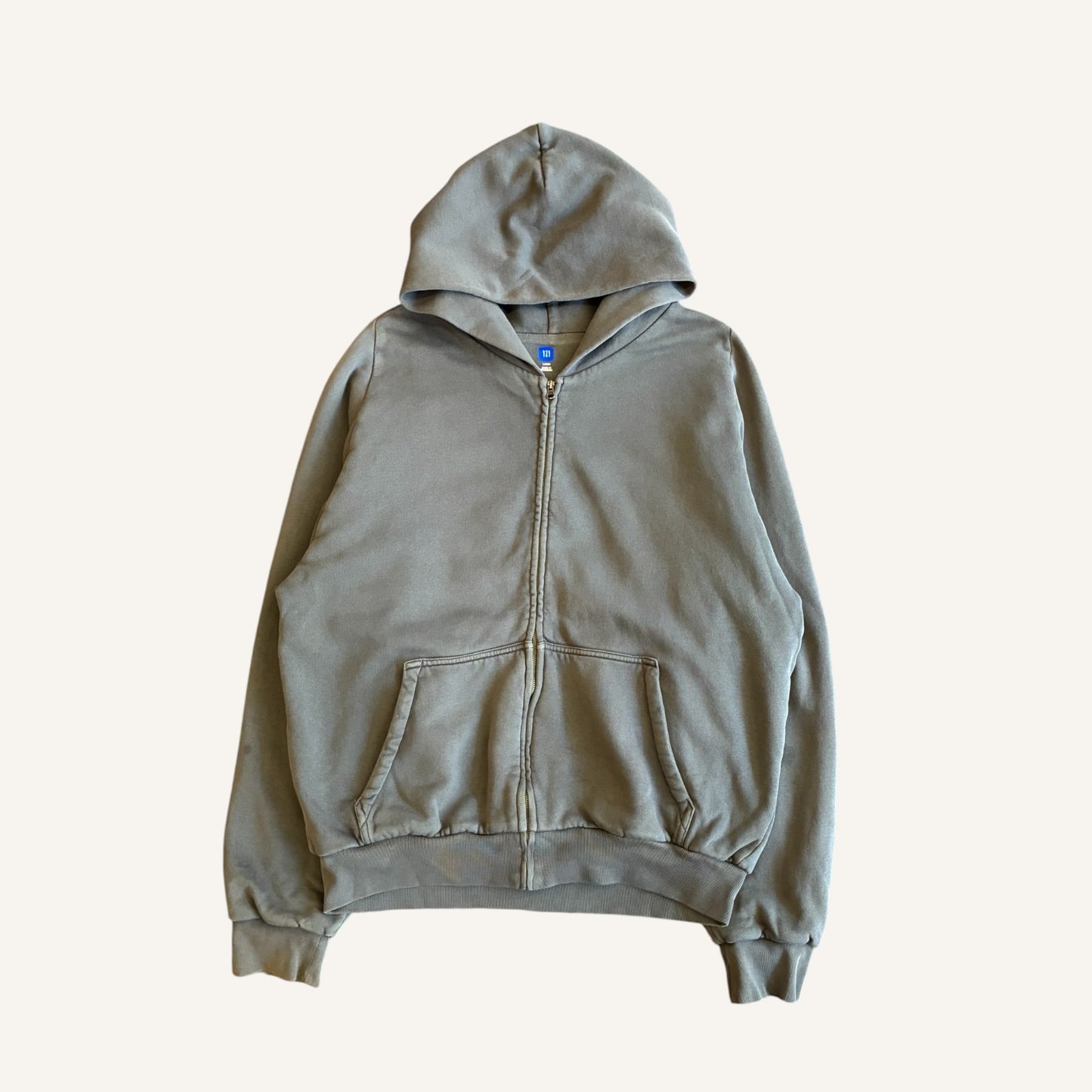 Yzy Gap Zip Hoodie Grey Size L