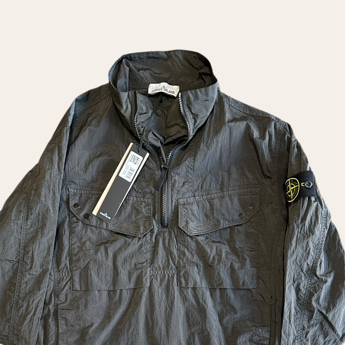 Brand New Stone Island Quarter Zip Nylon Overshirt Size S
