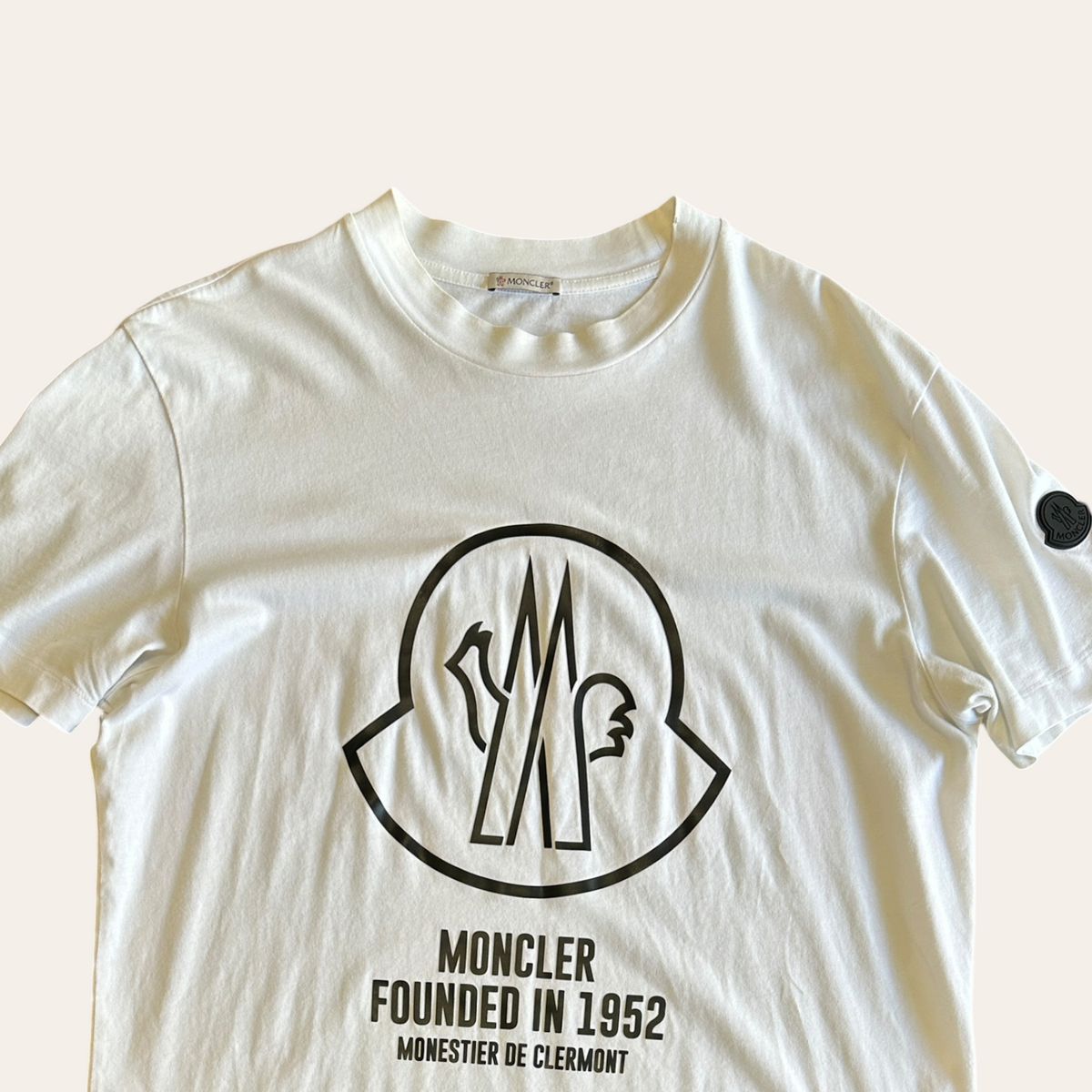 Moncler Tee White Size M