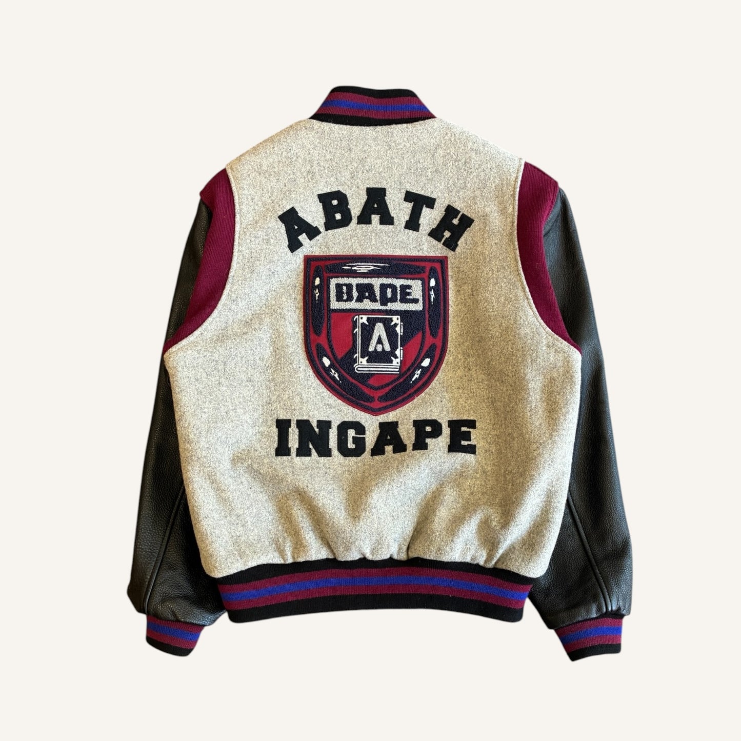 Bape x Ebbets Field Flannel Varsity Jacket Size L