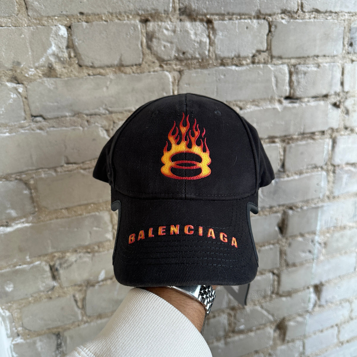 Brand New Balenciaga Drill Flame Hat